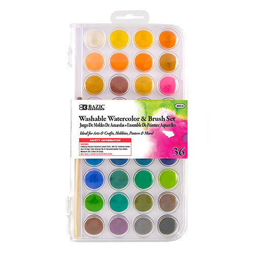 ACUARELA EST. C/36 COLORES BAZIC MOD. 3913