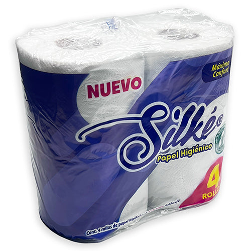 PAPEL HIGIENICO SILKE 270H DOBLES PAQ C/4