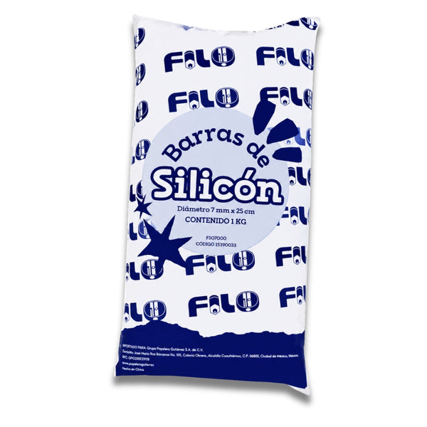 SILICON FILO BARRA 7MM 25CM BOLSA 1KILO FS07000