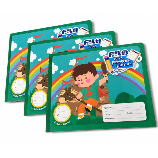 CUAD.PREESCOLAR FLO-MPP14 COSIDO 100H MIS PRIM PLANAS PUNTO GUIA C.ALEMAN