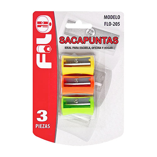 SACAPUNTAS D/PLST BLISTER MOD.FLO-205