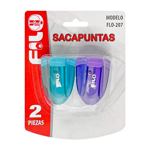 SACAPUNTAS ESTRELLA C/DEPOSITO BLISTER MOD.FLO-207