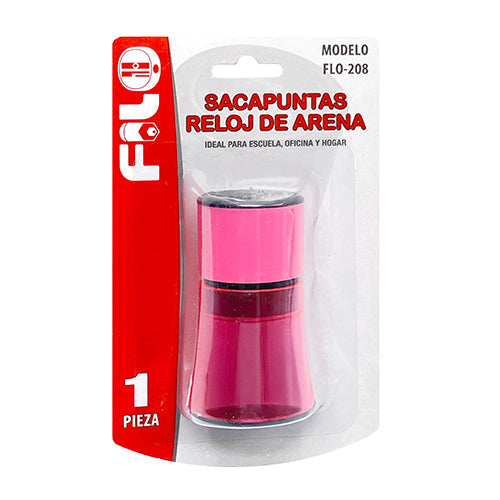 SACAPUNTAS DUAL C/DEPOSITO BLISTER MOD.FLO-208