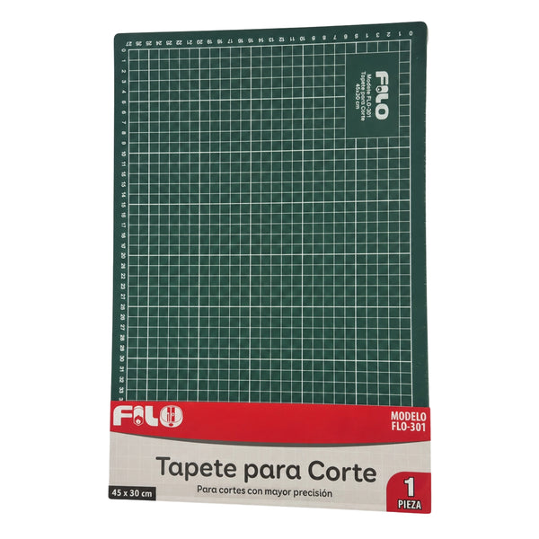 TAPETE P/CORTE MEDIANO 45cmX30cm MOD.FLO-301