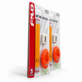 SET 3 LAPICES D/GRAFITO + SACAPUNTAS C/DEPOSITO + GOMA MOD.FLO-400