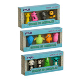 SET GOMAS ANIMALES 3D C/4 PZAS MOD. FLO-6002