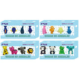 SET GOMAS ANIMALES 3D C/4 PZAS MOD. FLO-6002