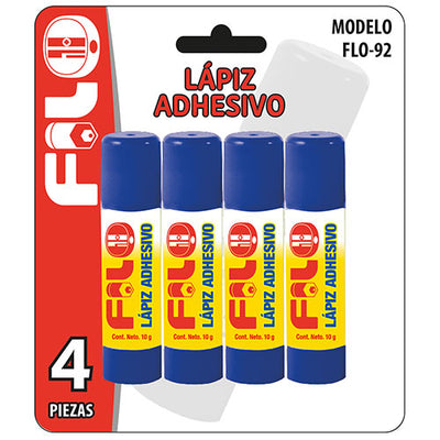 LAPIZ ADHESIVO 10GRS BLISTER C/4  MOD.FLO-92