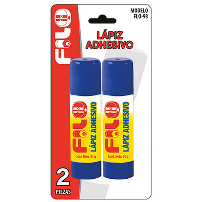 LAPIZ ADHESIVO 21GRS BLISTER C/2  MOD.FLO-93