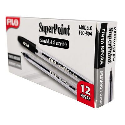 BOLIGRAFO FILO PUNTO 1.0MM NEGRO MOD.FLO-804