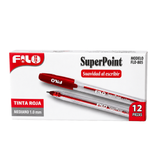 Bolígrafo Filo Tinta Roja Punta 1.0 Mm Caja Con 12 Unidades
