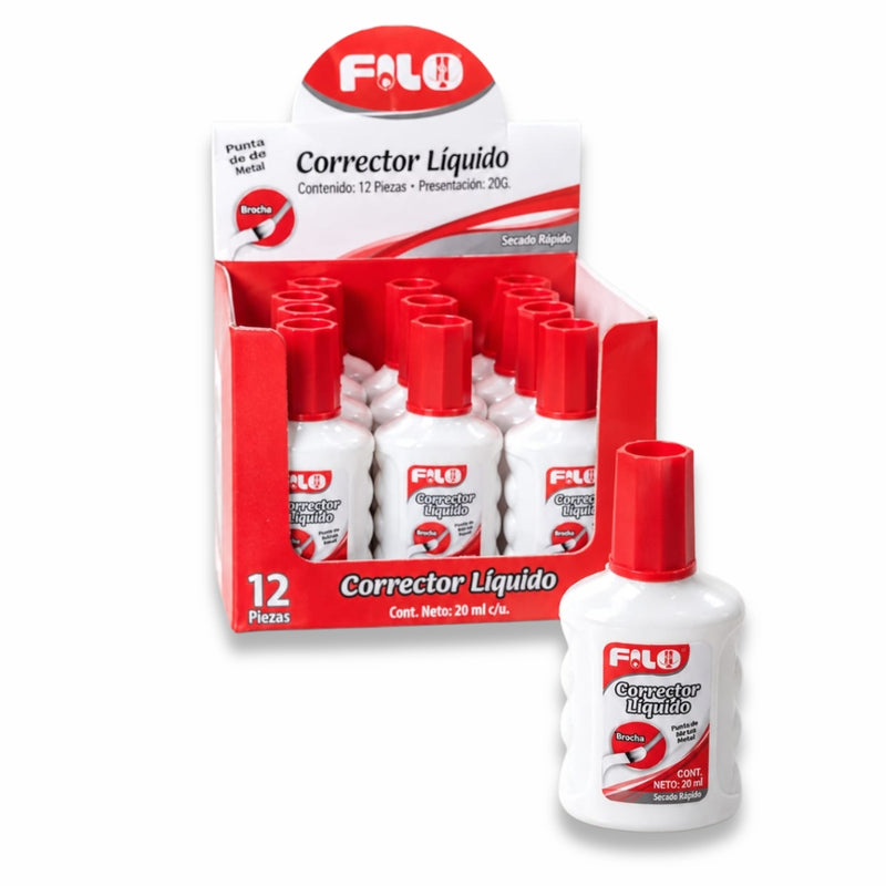 CORRECTOR LIQUIDO 20 ML FILO MOD.FLO-1617-A