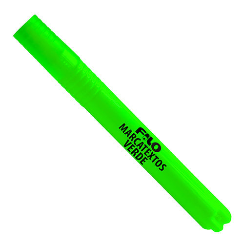 Marcatextos Verde Fluorescente Punta Cincel Base Agua 1 Pieza