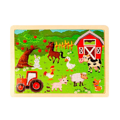 Rompecabezas De Madera Establo 80 Piezas Didáctico Para Niños
