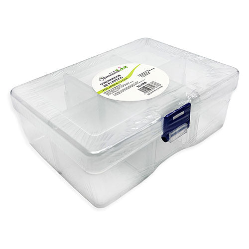 Organizador Plástico Rectangular Con 6 Divisiones Para Hogar