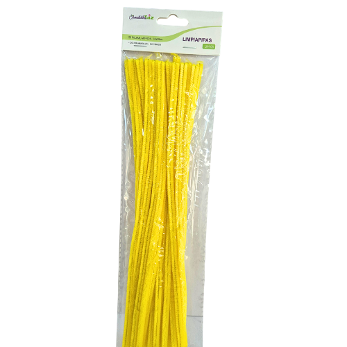 LIMPIAPIPAS AMARILLO C/25 PZAS MOD.LIM-06