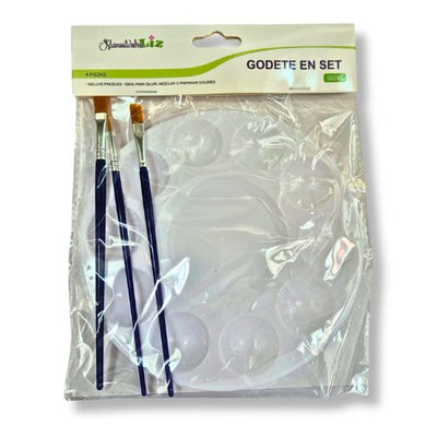 GODETE REDONDO C/3 PINCELES MOD.GO-03