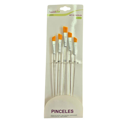 JGO. PINCELES ANGULARES C/5 PZAS MOD.CEL-04