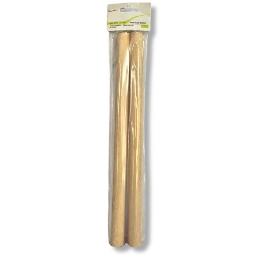 PALITOS D/MADERA 30cm CILINDRICO C/2 PZAS MOD.PAL-09