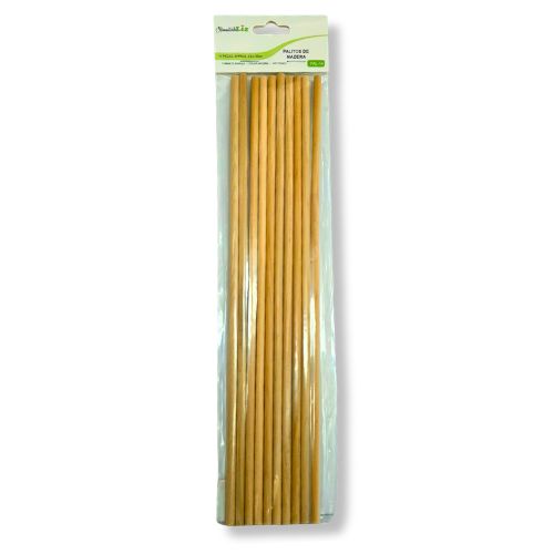 PALITOS D/MADERA 30cm C/10 PZAS MOD.PAL-14