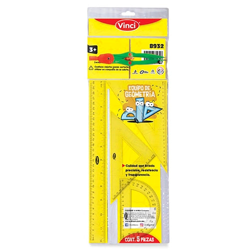 Juego De Geometría Vinci Regular Con Compás Y Accesorios 1 Pieza