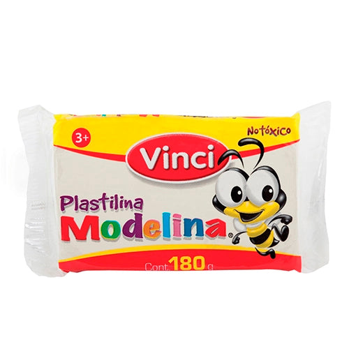 Plastilina Blanca 180 G 1 Pieza Para Uso Escolar