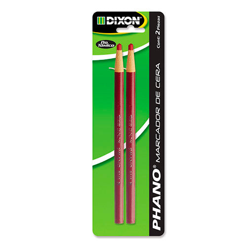 Marcador De Cera Phano Rojo Blister Con 2 Piezas
