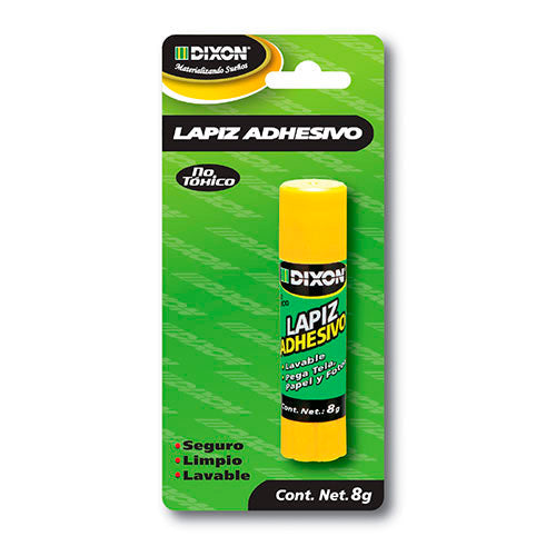 Lápiz Adhesivo Dixon Secado Transparente 8 G Para Papel Y Cartulina