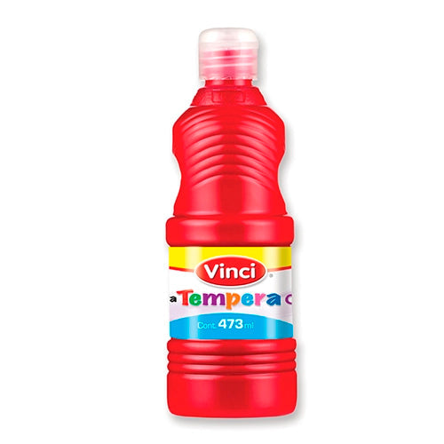 PINTURA VINCI TEMPERA 473 ML ROJA 22639