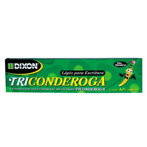 Lápiz Grafito Triconderoga No. 2 Triangular Caja Con 12 Unidades