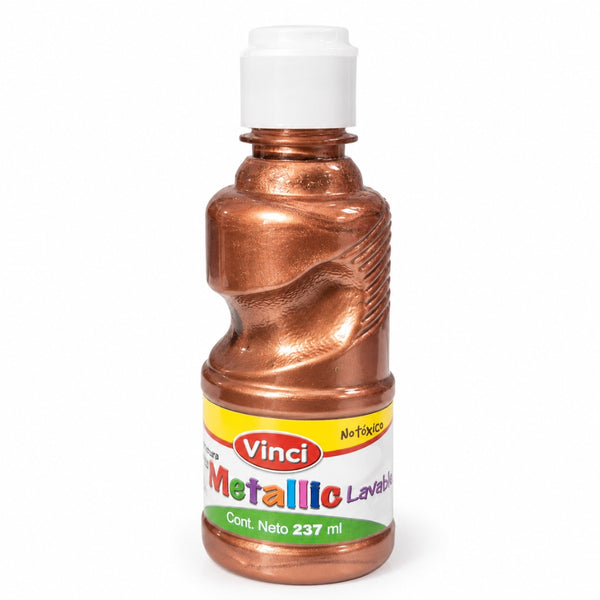 PINTURA PARA DEDOS VINCI METALLIC 237ML COBRE MOD. 22805