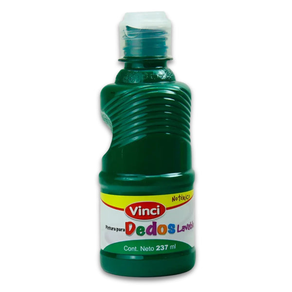 PINTURA PARA DEDOS VINCI METALLIC 237ML VERDE MOD. 22810