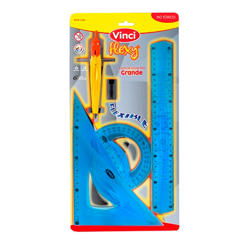 JUEGO DE GEOMETRIA VINCI FLEXI GRANDE MOD 61087