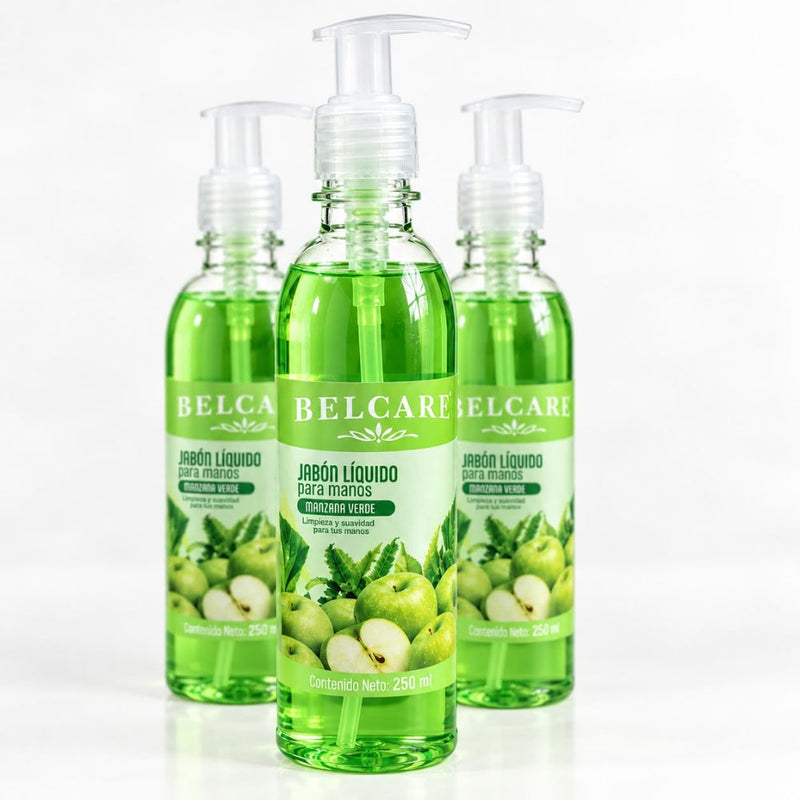 JABON LIQUIDO PARA MANOS 250ML BELCARE MANZANA VERDE
