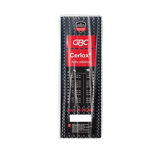 ARILLO PLASTICO CERLOX NEGRO 5/8  M080432