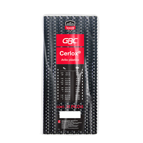 ARILLO PLASTICO CERLOX NEGRO 7/8  M080555