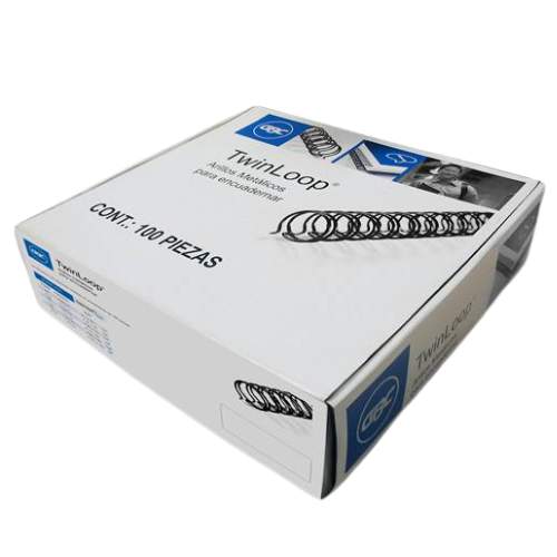 ARILLO METALICO TWIN LOOP NEGRO 3/8  M500138