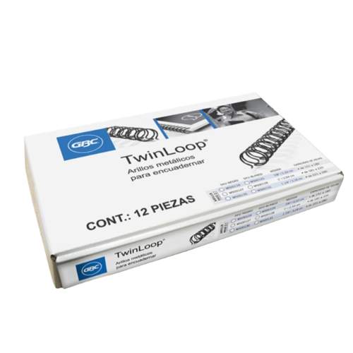 ARILLO METALICO TWIN LOOP NEGRO 7/8  M500124