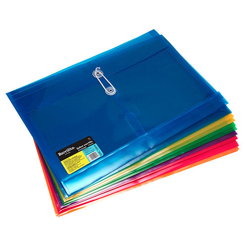 SOBRE D/PLASTICO C/HILO CARTA HORIZONTAL 115A4H