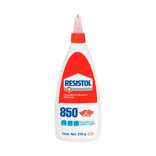 Pegamento Blanco Resistol 850 Práctico Escolar 225 G