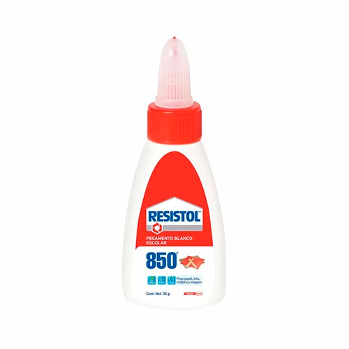 Pegamento Blanco Escolar Resistol Acabado Transparente 35 G
