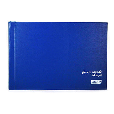 Libro De Oficina Interlib Azul Y Gris 96 Hojas