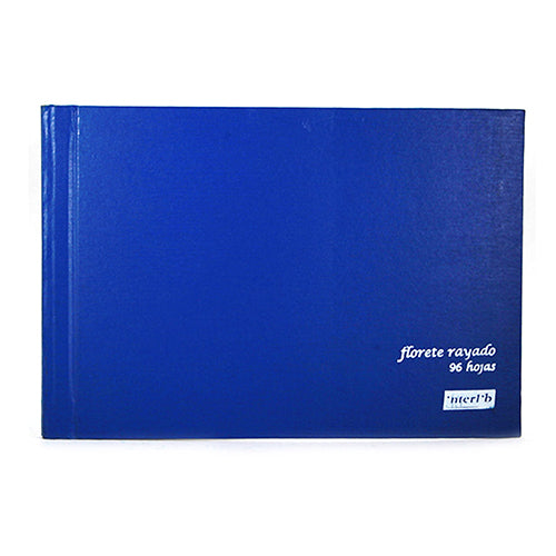 Libro De Oficina Interlib Azul Y Gris 96 Hojas