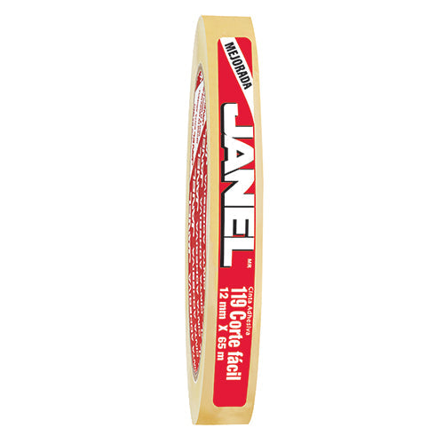 Cinta Adhesiva Corte Fácil Janel 12 Mm X 65 M 1 Pieza