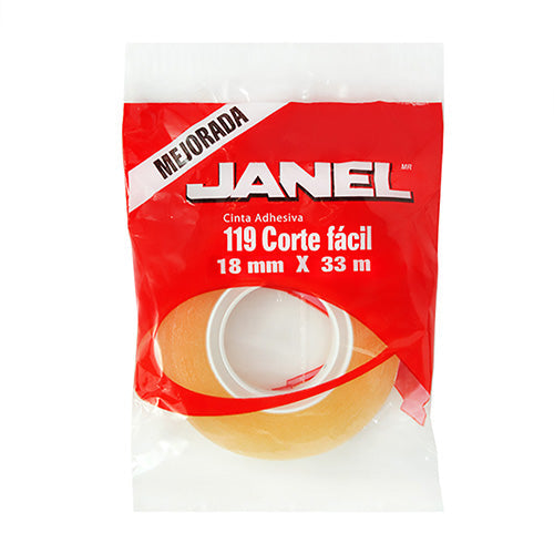 CINTA ADHESIVA CORTE FACIL JANEL 18X33 No 119