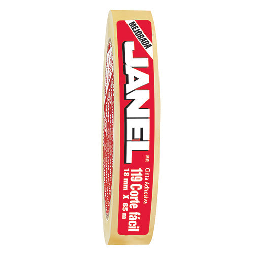 CINTA ADHESIVA CORTE FACIL JANEL 18X65 No 119