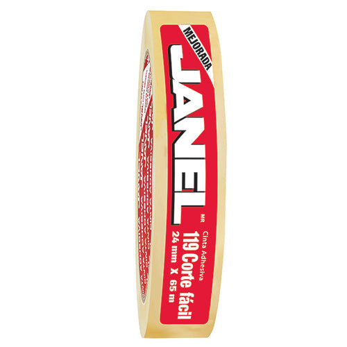 CINTA ADHESIVA CORTE FACIL JANEL 24X65 No 119