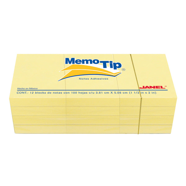 BLOCK NOTAS ADHESIVAS MEMOTIP 1.5X2 AMARIILO