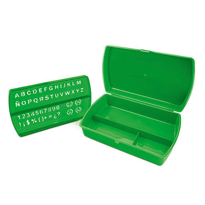 LAPICERA JANEL MEDIANA PLASTICA C/PLANTILLA VERDE BANDERA LAP103ES13