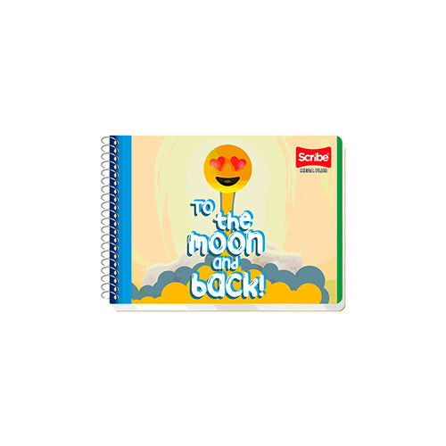 Cuaderno Italiano Pasta Semi Rígida Doble Espiral C-7 100 Hojas